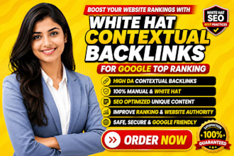 do white hat SEO contextual backlinks for google top ranking