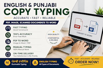 do english and punjabi copy typing