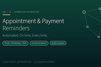 automate appointment and payment reminders with n8n
