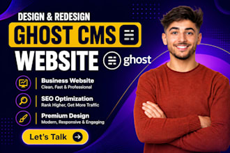 do ghost cms theme, ghost website, ghost theme, ghost cms, ghost landing page