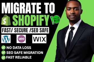 migrate wordpress website to shopify, wix squarespace migration