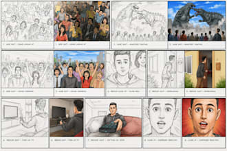 storyboard film video animatic storyboard animated youtube short artist