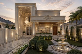 create photorealistic architectural exterior rendering