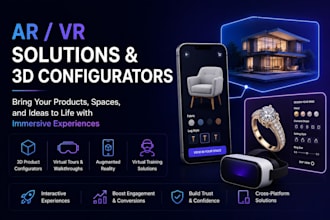 develop custom ar VR solutions and immersive 3d experiences
