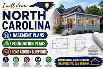 draw north carolina basement plans foundation plans home addition blueprints