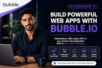 bubble io marketplace bubble expert crm website saas app full stack developer