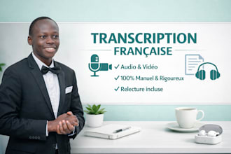 do professional french audio and video transcription