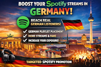 german spotify music promotion spotify track spotify streams to german listeners