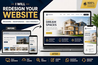 redesign your website into a modern responsive website