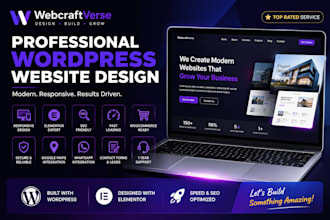 design a responsive wordpress website with elementor