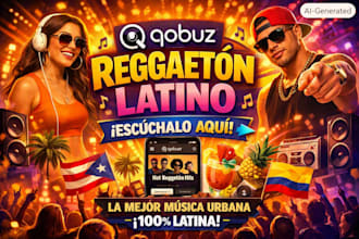 do organic qobuz reggaetón latin music promotion to genuine latin fans