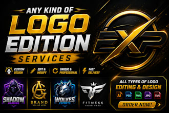 create a professional unique logo design in low price