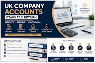 prepare and submit UK company accounts and ct600 tax return