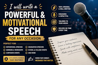 write a powerful speech for any occasion
