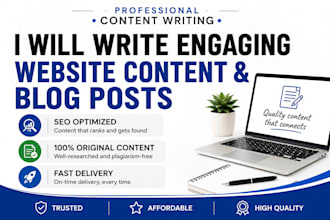 write content for your website