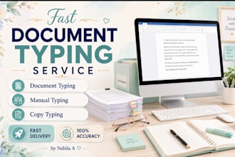 do fast and accurate document typing and manual typing