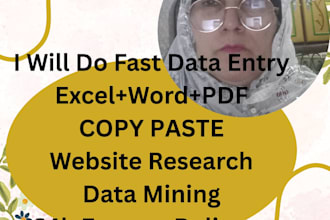 do fast and accurate data entry in excel and word