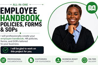 create employee handbook, HR policies, forms, and sops