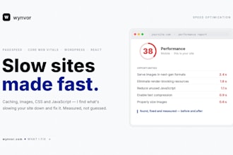 speed up your wordpress or react website and improve core web vitals