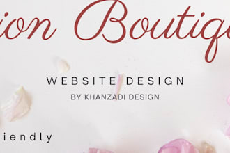 design fashion boutique website in canva for your brand