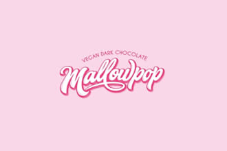 design tickle sweet tooth marshmallow logo