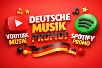 do german youtube music video promotion, germany spotify music promotion