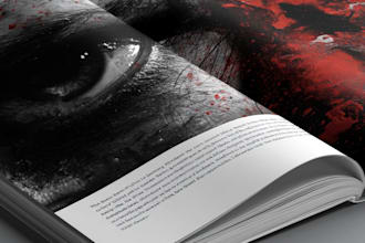 do fantasy book cover design, thriller book cover