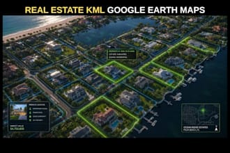 create premium real estate property map report and kml