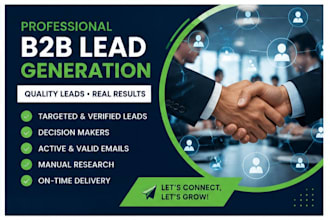 do accurate data entry, web research and lead generation
