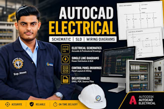 design autocad electrical drawings, sld and wiring layouts