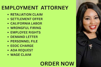 be your employment lawyer in california for wrongful termination and eeoc claims