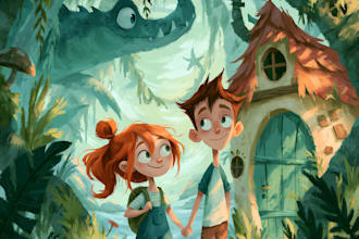 illustrate childrens book covers for KDP and ingramspark
