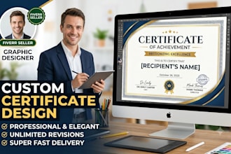 create a professional certificate design