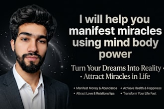 help you manifest miracles using mind body power