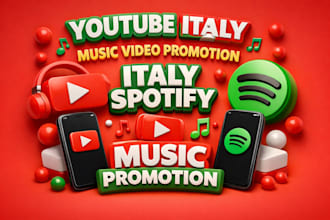 do youtube italy music video promotion italy spotify music promotion