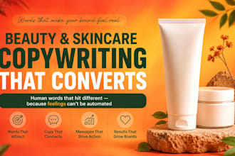 l write beauty and skincare copy that converts