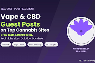 do guest post on vape cbd and top cannabis sites