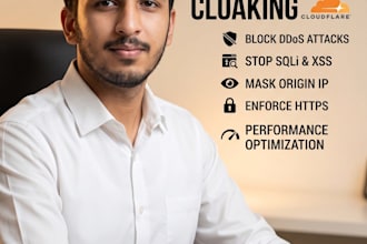 setup cloudflare waf, SSL, and hide your origin server IP