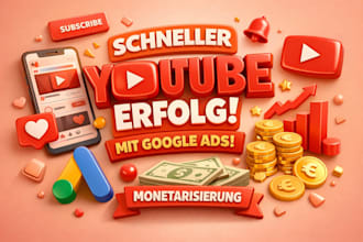 fast german youtube channel promotion with google ads for views and monetization