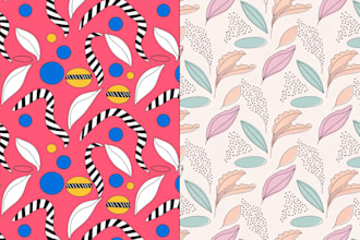 design seamless patterns for fabric and textile