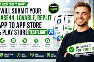 publish base44 lovable replit app store play store testflight despia capacitor