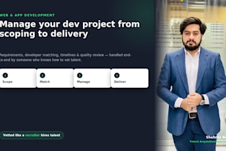 manage your web or app development project from scoping to delivery
