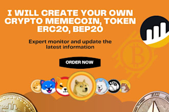 create your own crypto memecoin, token erc20, bep20