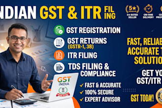 do indian gst filing, itr filing , gst registration