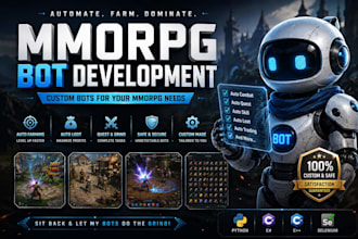develop advanced game automation and anti cheat systems for mmos