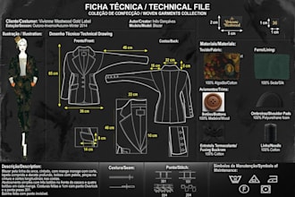 create streetwear tech packs, hoodies and factory ready clothing tech packs