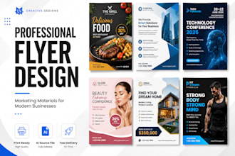 design modern corporate flyer and marketing poster