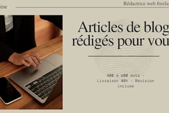 write a blog post or newsletter in french for your website