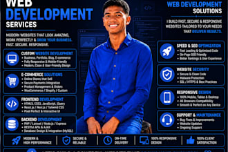 develop a modern responsive website for your business
