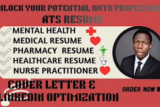 write a healthcare resume, medical resume, doctor resume and pharmacy resume
